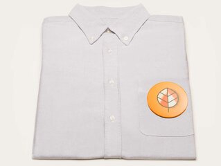 Button am Hemd 76mm Sicherheitsnadelbutton