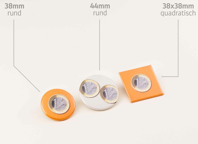 Button Formenvergleich