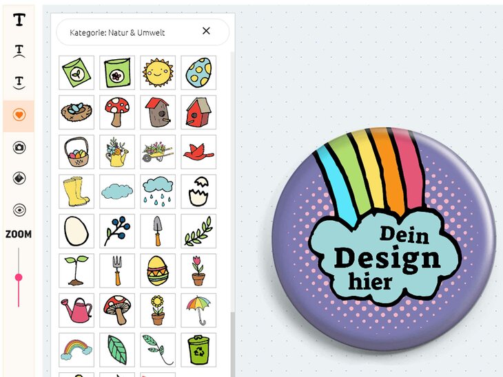 Buttons selbst gestalten BUttondesigner