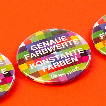 Bunte Buttonmotive