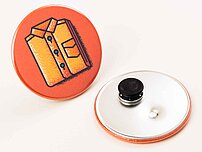 Button mit einfachem Kleidungsmagnet