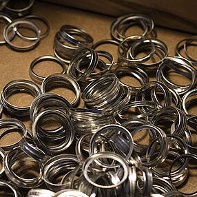 Buttonrohlinge Ringe