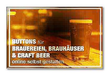 Buttons für Craft Beer und Brauhäuser