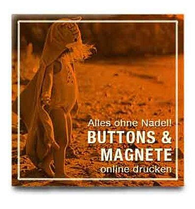 Buttons und Magnete ohne Nadel für Kinder