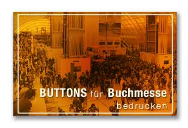 Buttons für die Buchmesse